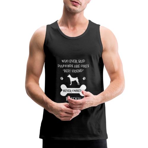 My Best Friend Is Basenji Cool Gift - Men's Premium Tank