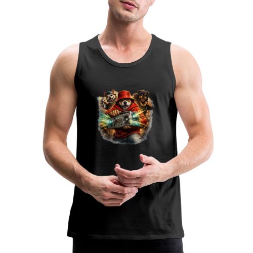 Urban Beat Dog Heroes - Men's Premium Tank