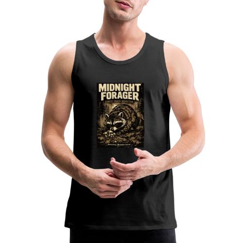 Midnight Forager Raccoon Mushroom Hunter - Men's Premium Tank