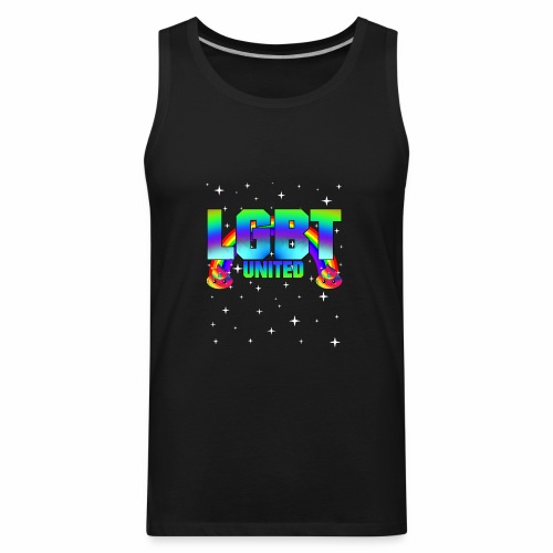 LGBT United saying gift ideas for homosexuals - Men's Premium Tank