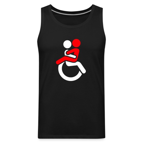Wheelchair Love for adults. Humor shirt - Men's Premium Tank