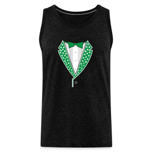 Star Tuxedo in Green PNG - Men's Premium Tank