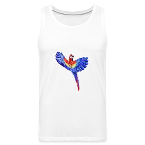 Scarlet macaw parrot - Men's Premium Tank
