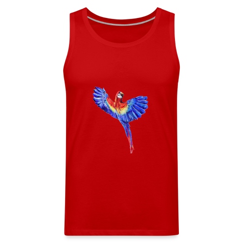 Scarlet macaw parrot - Men's Premium Tank