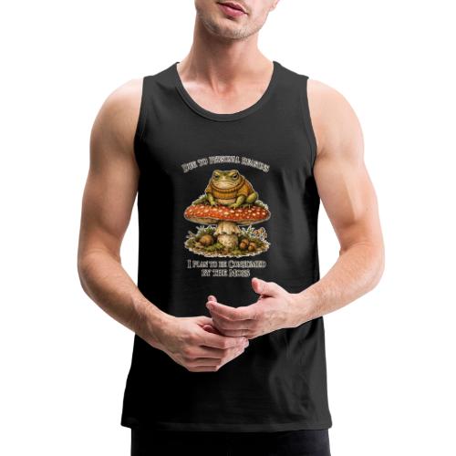 Frog Consumed by Moss Cottagecore Aesthetic - Men's Premium Tank