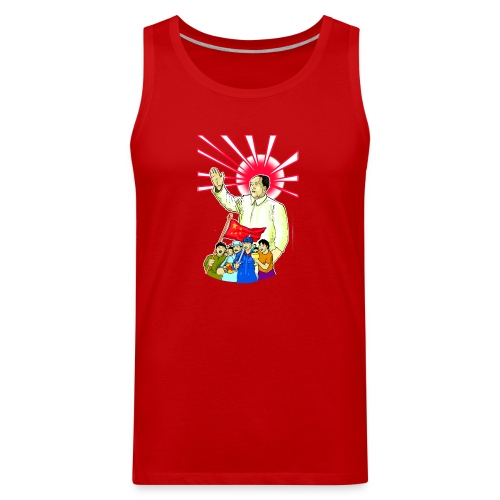 Mao Waves To His Supporters - Men's Premium Tank