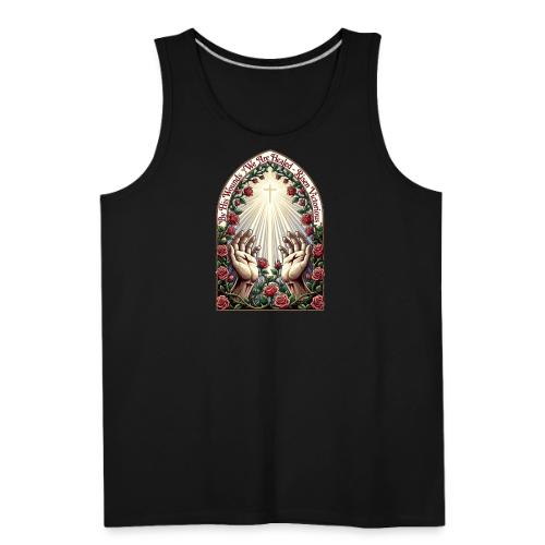 Easter By His Wounds Healed T Shirt, Renewal Gift - Men's Premium Tank