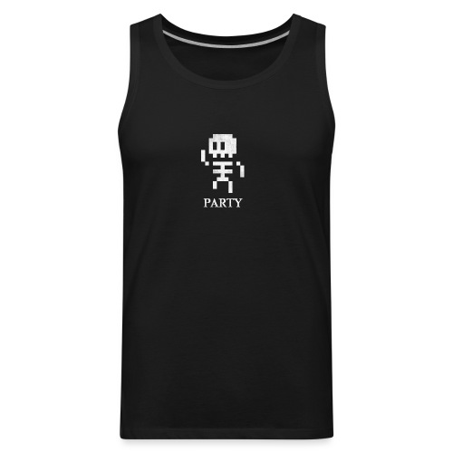 8 Bit Skeleton Party - Men's Premium Tank