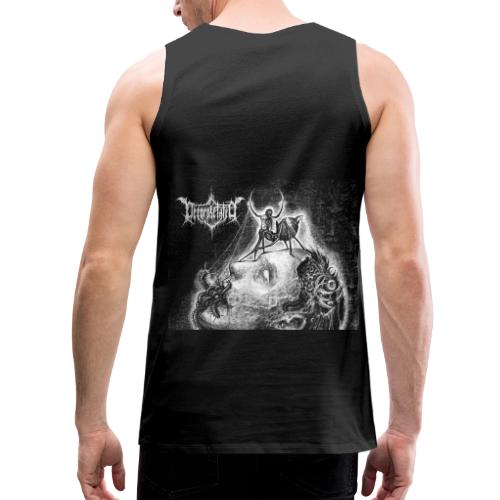 Decorpsetated - Human Words album cover, white - Men's Premium Tank