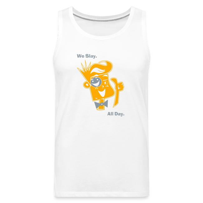 We Slay All Day Shiny Shirt Metallic Silver & Gold