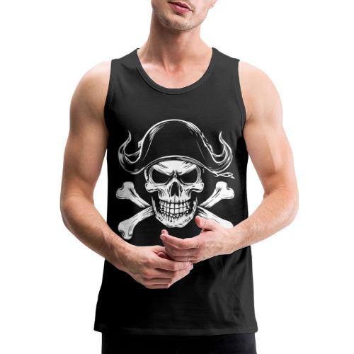 Pirate Skull and Crossbones - Men's Premium Tank