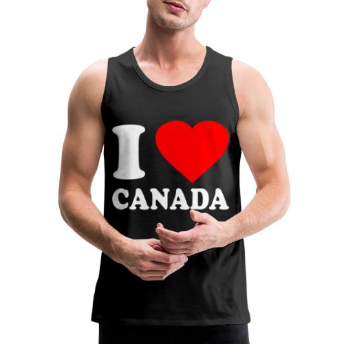 I Love Canada - Men's Premium Tank