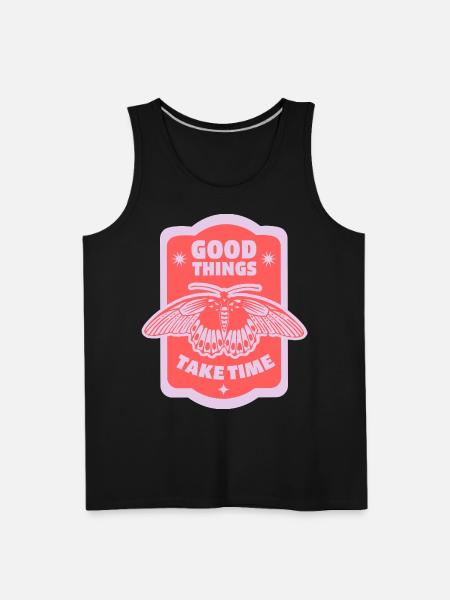 Good Things Take Time - Men's Premium Tank - black