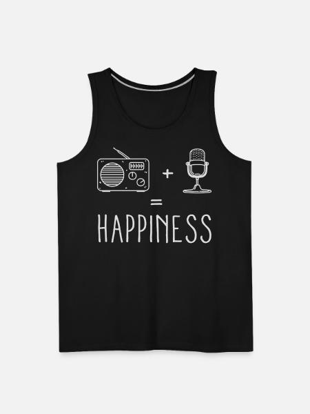Radio Microphone Happiness - Men's Premium Tank - black