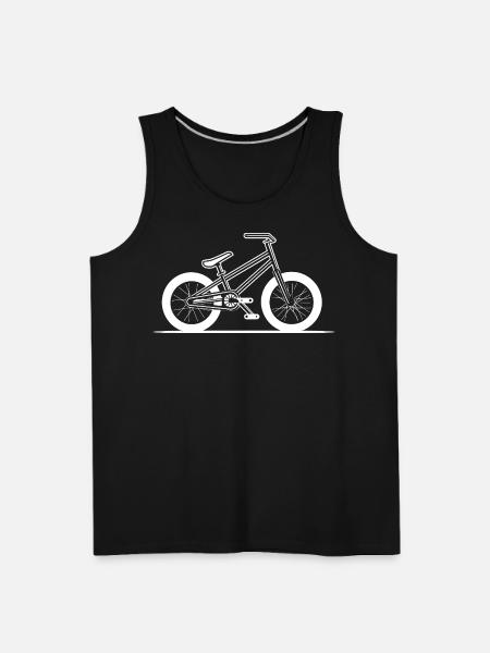 BMX Bike Drawing - Men's Premium Tank - black