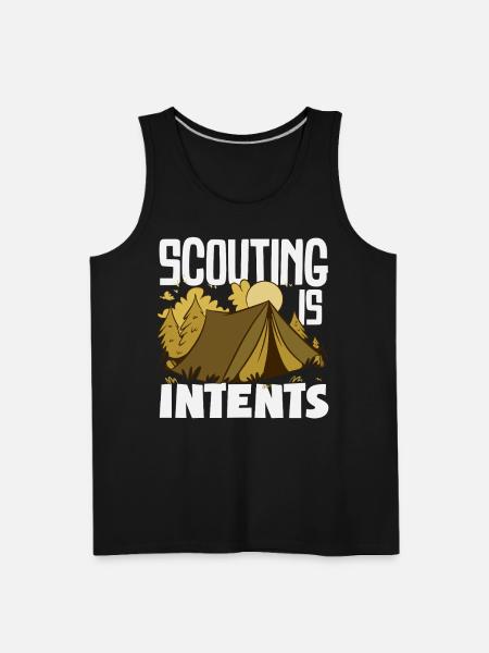 Scouting Is Itents Funny Scout - Men's Premium Tank - black
