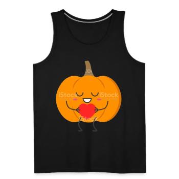 PUMPKIN ART - Men's Premium Tank - black - Front