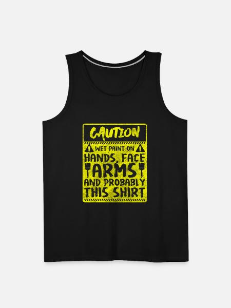Artist Painting Spray Can - Men's Premium Tank - black