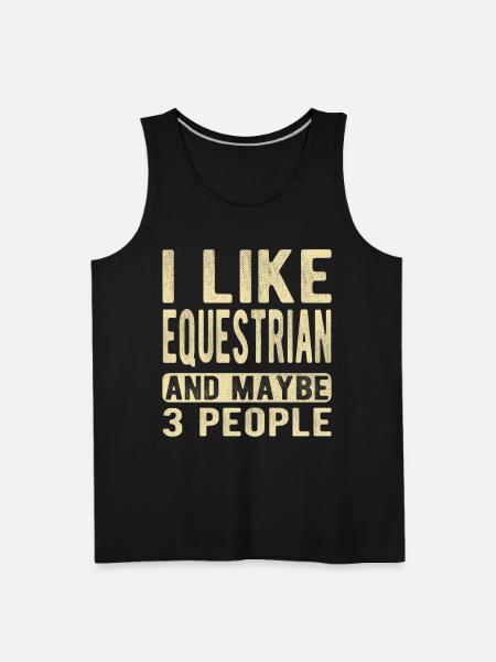 Equestrian Saying - Men's Premium Tank - black