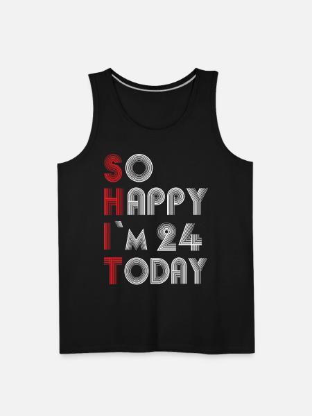 24 Birthday - Men's Premium Tank - black