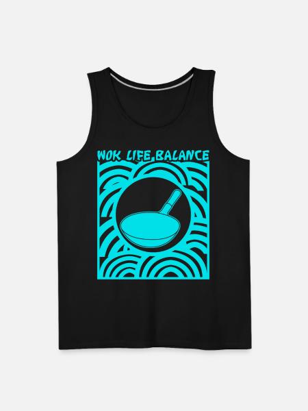 Wok Pan - Men's Premium Tank - black