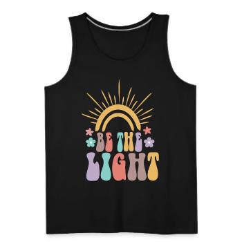 BE THE LIGHT - Men's Premium Tank - black - Front