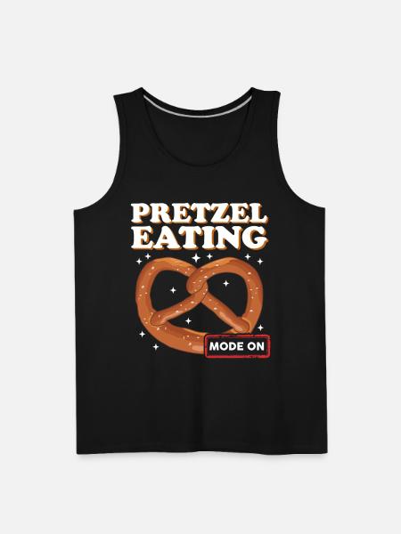 Pretzel Eating Mode Pretzels - Men's Premium Tank - black