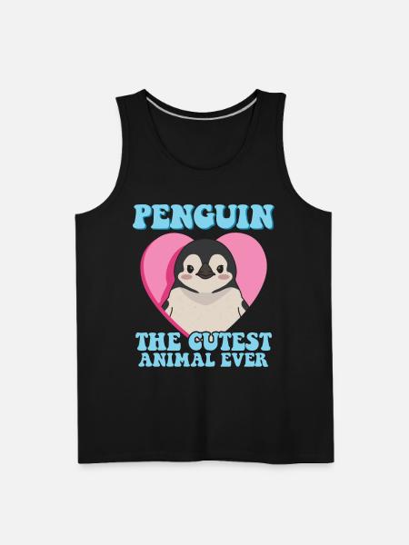 Penguin The Cutest Animal - Men's Premium Tank - black