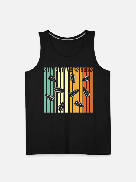 Sunflower Seeds - Men's Premium Tank - black