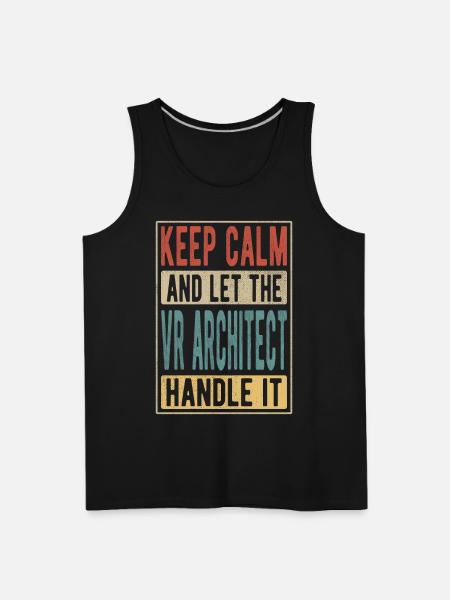 Vr Architect Retro Gift - Men's Premium Tank - black