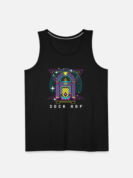 Dance Party Sock Hop - Men's Premium Tank - black