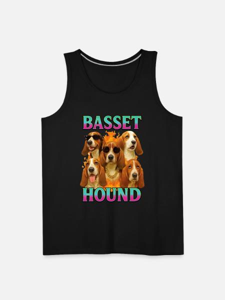 Basset Hound - Men's Premium Tank - black