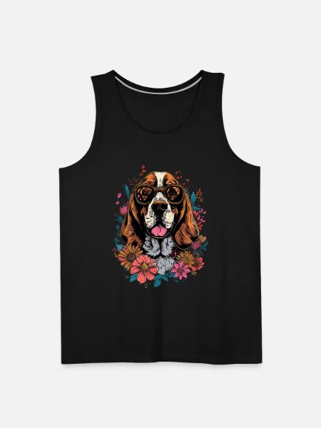 Basset Hound - Men's Premium Tank - black