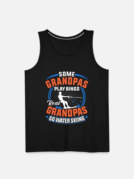 Water Ski - Men's Premium Tank - black