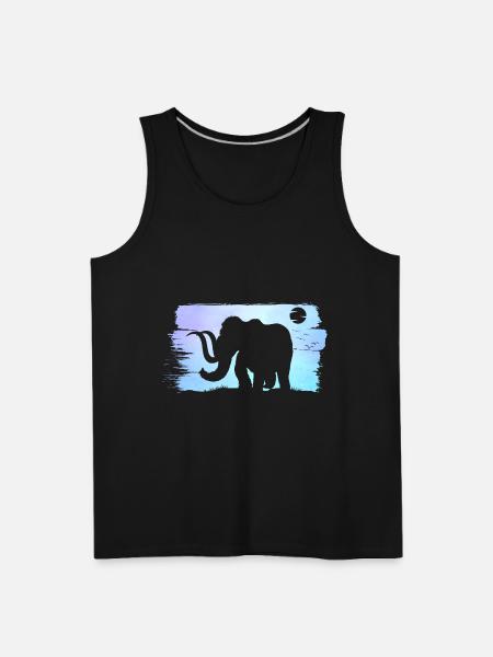 Prehistoric Animal Mammoth Lover - Men's Premium Tank - black