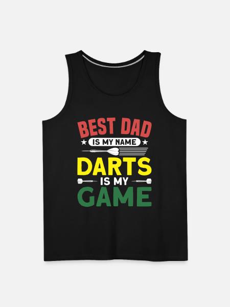 Darts Dart Player - Men's Premium Tank - black