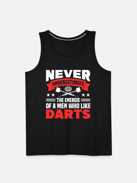 Darts Dart Player - Men's Premium Tank - black
