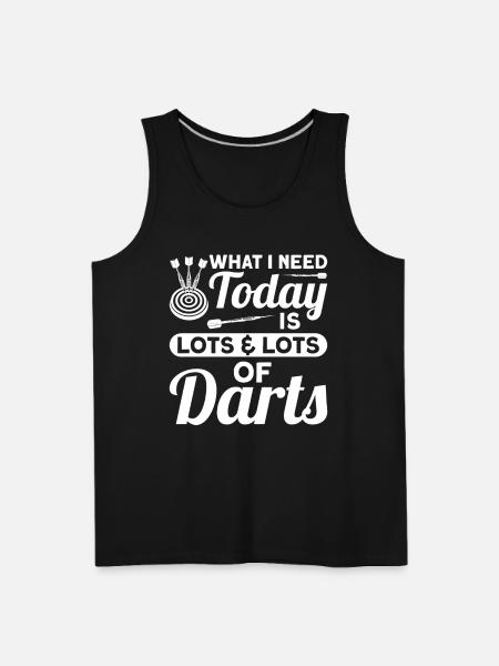 Darts Dart Player - Men's Premium Tank - black
