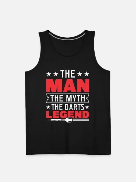 Darts Dart Player - Men's Premium Tank - black