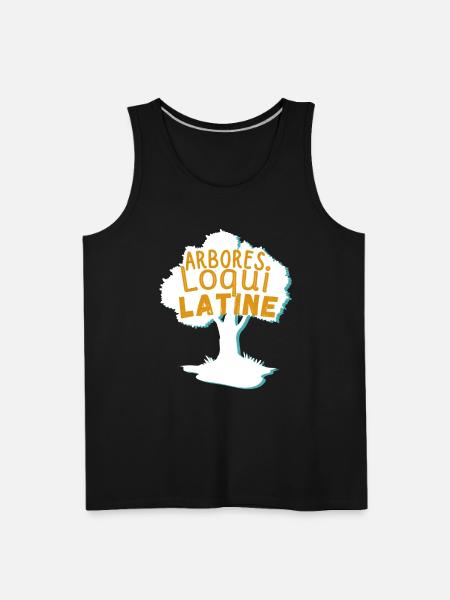 arbores loqui latine - Men's Premium Tank - black