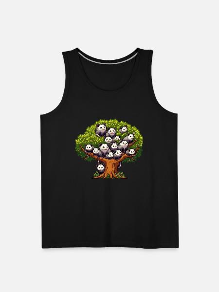 Opossums Tree - Men's Premium Tank - black
