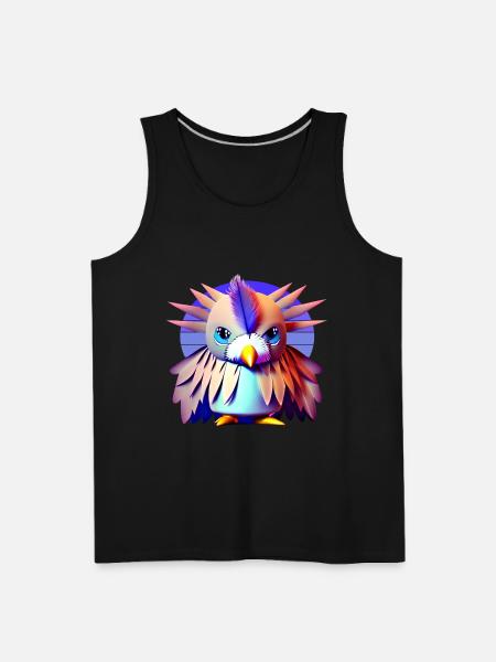 Polygon Bird - Men's Premium Tank - black