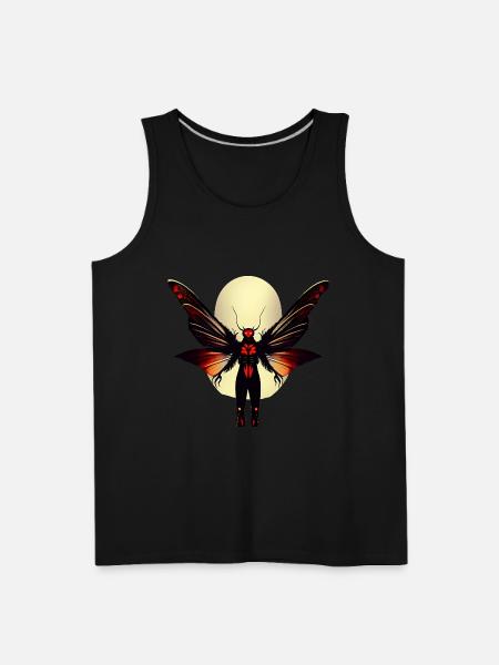 Red-eyed Mothman - Men's Premium Tank - black