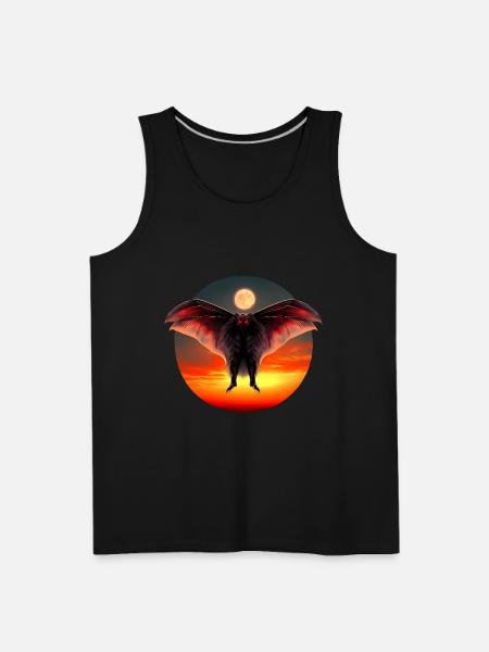 Mothman at sunset - Men's Premium Tank - black