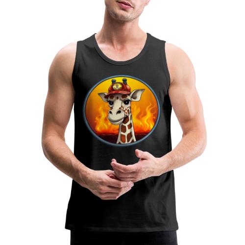Giraffe Firefighter - Men's Premium Tank
