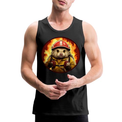 Hedgehog Firefighter - Men's Premium Tank