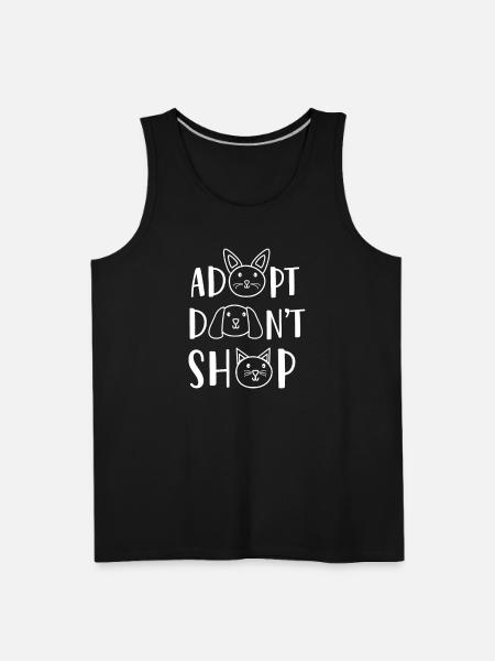 Adopt Don't Shop - Men's Premium Tank - black