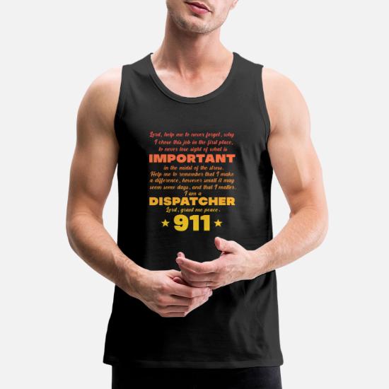 Dispatcher 911 Prayer' Men's Premium Tank Top | Spreadshirt