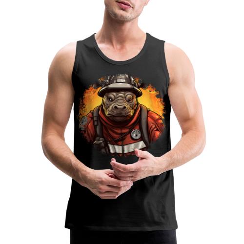 Hippo Firefighter - Men's Premium Tank