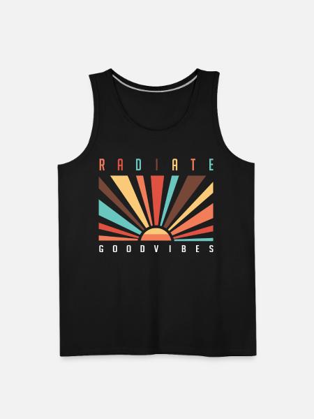 Radiate Good Vibes - Men's Premium Tank - black